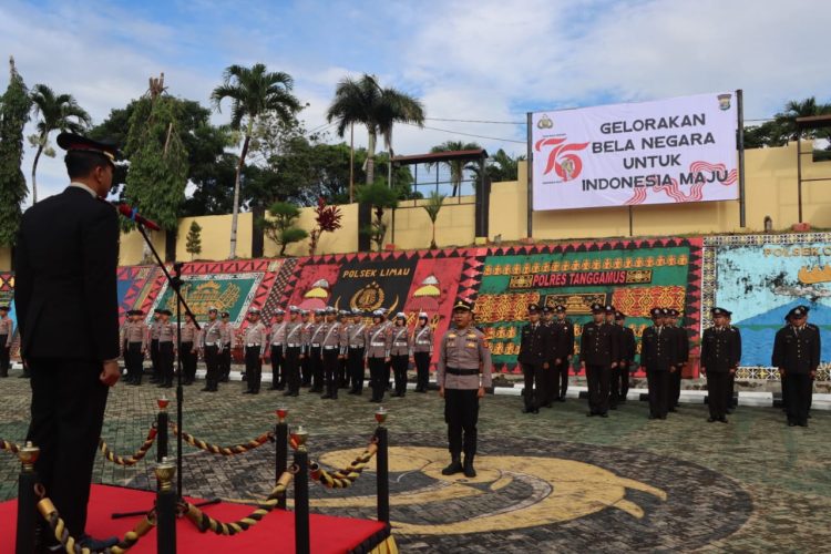 Polres Tanggamus Gelar Upacara Hari Bela Negara ke-76 Tahun 2024