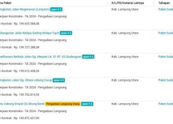Terungkap Proyek Bermasalah di Sindangsari CV. ALMASA, Pemilik Diduga Pelaku Penghina Wabub Lampura, Ini Daftar Paketnya!