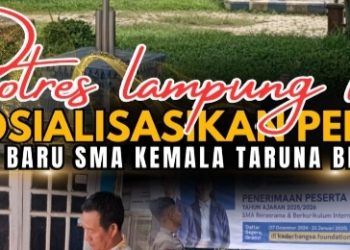 Polres Lampung Utara Sosialisasi Penerima Siswa Baru SMA Kemala Taruna Bhayangkara