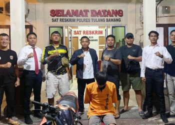 Tekab 308 Presisi Polres Tulang Bawang Tangkap Pelaku Curanmor Kurang Dari 24 Jam