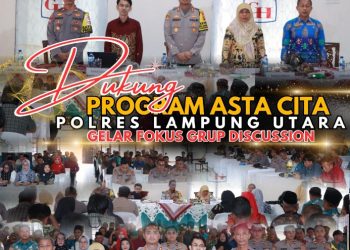 Polres Lampung Utara Gelar (FGD)Focus Grup Discussion Dukung Program Asta Cita,