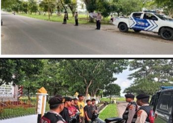 Cegah Aksi Balap Liar, Pos Pam Menggala Operasi Lilin Krakatau 2024 Gelar Patroli Dialogis