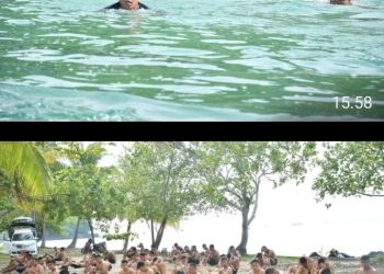 Prajurit Batalyon Infanteri 7 Korp Marinir Intensifkan Fisik Dengan Renang