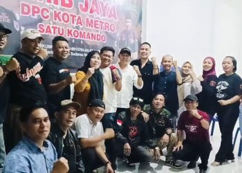 DPD GRIB Jaya Provinsi Lampung kunjungi Sekretariat DPC GRIB Jaya Kota Metro