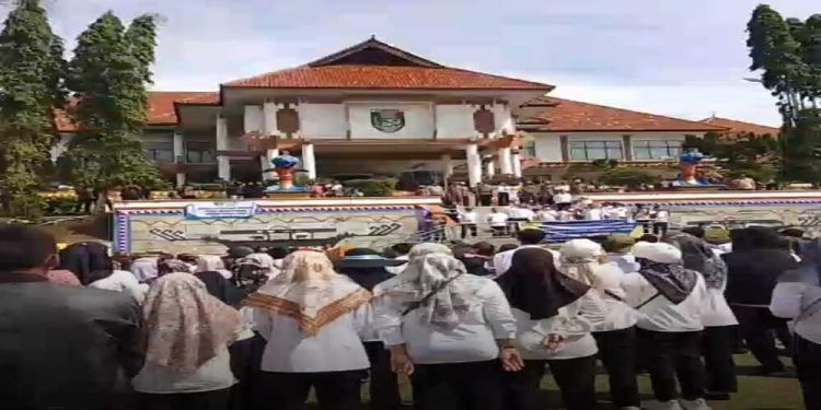 Forum Honorer Kabupaten Tanggamus Gelar Aksi Damai Tuntut Di Angkat Jadi PPPK