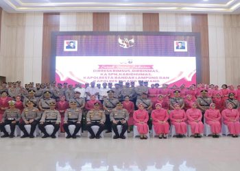 Kapolda Lampung Pimpin Sertijab Pejabat Utama Polda Lampung