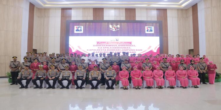 Kapolda Lampung Pimpin Sertijab Pejabat Utama Polda Lampung