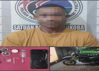 Sat Narkoba Polres Tulang Bawang Barat, Berhasil Ringkus kurir Sabu Di Kecamatan Gunung Agung