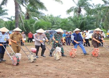Polda Lampung Dukung Ketahanan Pangan Nasional 2.837,90 hektar lahan di siapkan