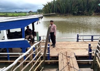 Polsek Rawa Pitu Ipda Desta Optimalkan Patroli Dialogis Di Dermaga Penyeberangan, Cegah AG Agar Tidak Menjadi GN