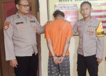 Polsek Penawartama Tulang Bawang Tangkap Pelaku Curas Yang Beraksi di Areal Perkebunan Karet