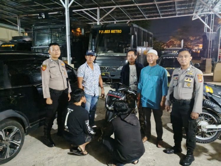 Saat Patroli, Sat Samapta Polres Metro Amankan Dua Pelaku Penyalahgunaan Narkoba