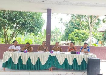 Camat Abung Tengah KasimS.E.,M.M.Pimpin Rakor