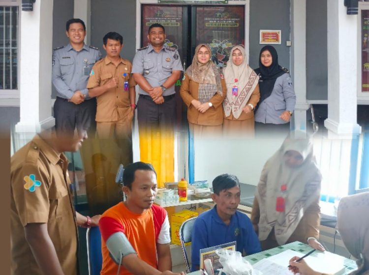 Pastikan Kesehatan Warga Binaan, Lapas Kls II A Kotabumi Gelar Screening
