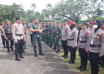 Siapkan Pengamanan Kunjungan Wapres RI, Pangdam XII/Tpr dan Kapolda Pimpin Apel Gelar Pasukan PAM VVIP