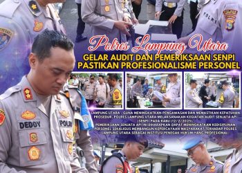 Polres Lampung Utara Gelar Audit Dan Pemeriksaan Senpi, Pastikan Profesionalisme Personel