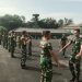 Tingkatkan kemampuan Beladiri Militer Taktis, Para Babinsa laksanakan latihan BDT.