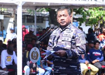 Danpasmar 1 Ikuti Acara Penutupan Pembongkaran Pagar Laut