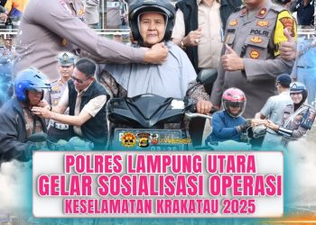 Polres Lampung Utara Gelar Sosialisasi Operasi Keselamatan Krakatau 2025