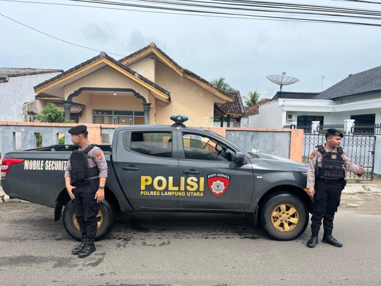 Cegah Kriminalitas Dan Gangguan Kamtibmas Sat Sabhara Porles Lampung Utara Gelar Patroli Beranting