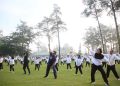 Kepala Daerah Antusias Ikuti Senam Pagi Pada Hari Kedua Retreat Pembekalan Di Magelang
