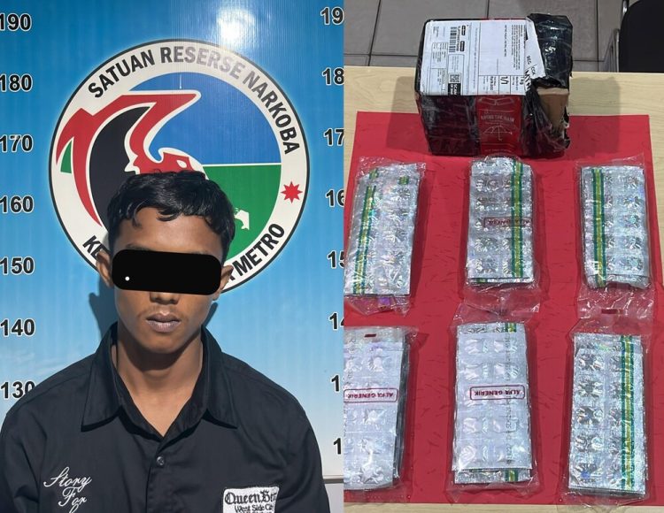 Polres Metro Amankan Pria Diduga Edarkan Obat Terlarang