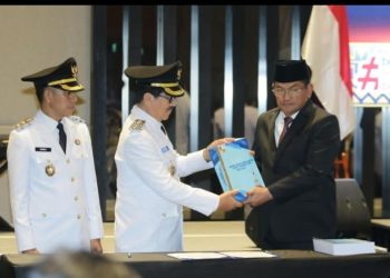 Gubernur Lampung Pimpin Sertijab Pj Bupati Lampung Utara Dengan Bupati Terpilih DR. IR. H. Hamartoni Ahadis, M.SI., Dan Romli, S.KOM., S.H., M.H.