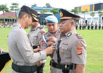 Polres Tulang Bawang Gelar Sertijab Kasat Dan Kapolsek, Berikut Daftar Namanya