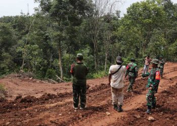 Pastikan Pembangunan Berjalan Optimal, Dansatgas TMMD ke 123 Kodim 0412/LU Tinjau Kembali Sasaran Fisik.