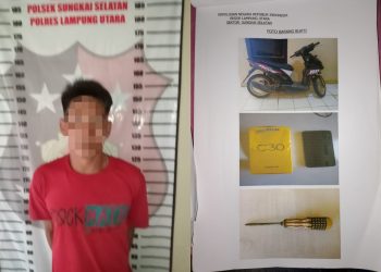 Polsek Sungkai Selatan Polres Lampung Utara Amankan Pelaku Curat
