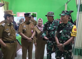 Dansatgas TMMD ke 123 terima Kunjungan Tim Wasev Dari Mabesad Di Desa Subik.