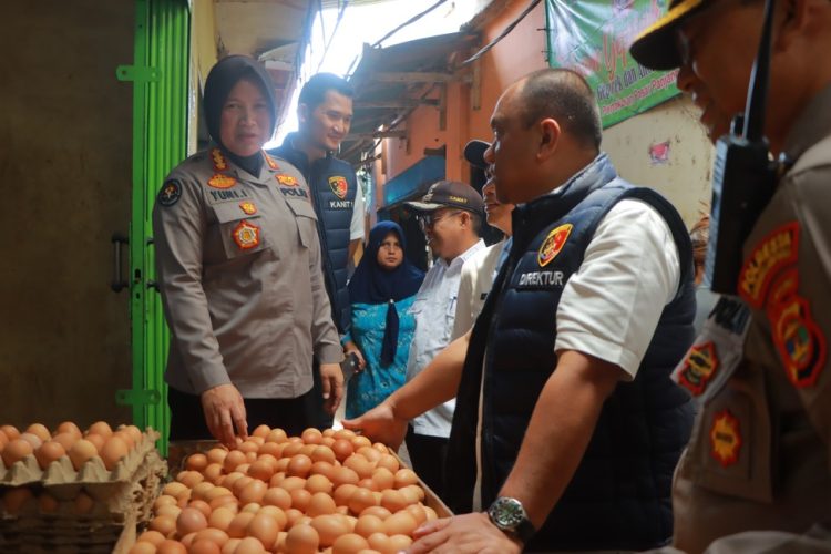 Sidak 5 Pasar Di Bandar Lampung, Polda Lampung Pastikan Stok Ketersediaan Dan Harga Stabil