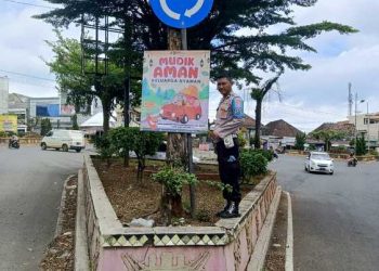 Polres Lampung Utara Sosialisasikan Mudik Aman Keluarga Nyaman