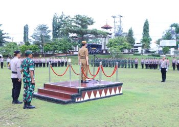 Amankan Idul Fitri 1446 H, Polres Lampung Utara Laksanakan Apel Gelar Pasukan Ops Ketupat 2025