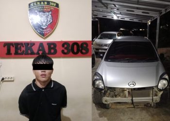 Tekab 308 Polres Metro Tangkap Pelaku Pencurian Motor !, Barang Curian Dimasukan ke Mobil
