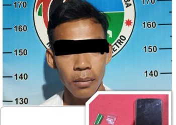 Sat Narkoba Polres Metro Amankan Seorang Pria Pemilik Barang Haram