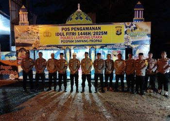 Pastikan kondisi Arus Mudik Aman Dan Nyaman, Kapolres Lampung Utara Pimpinan Patroli Subuh