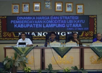 Bupati Lampung Utara Pimpin Rapat Dinamika Harga Dan Strategi Pemberdayaan Komoditas Ubi Kayu