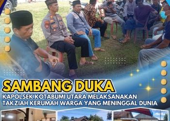 Sambang Duka, Kapolsek Kotabumi Utara Melaksanakan Takziah Kerumah Warga Yang Meninggal Dunia