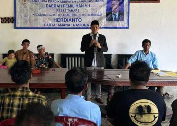 Serap Aspirasi Masyarakat Anggota DPRD Lampura Hardianto  Gelar Reses Tahap I