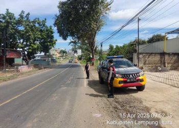 Jaga Kamtibmas, Jajaran Polres Lampung Utara Tingkatan Patroli Beranting