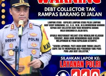 Kapolres Lampung Utara Warning Debt Collector Tak Rampas Barang Di Jalan