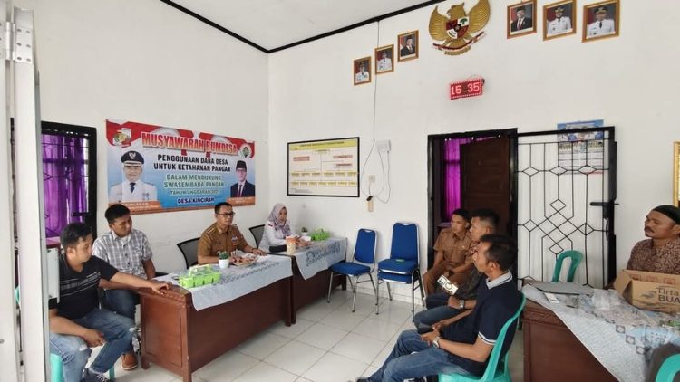 Dukung Ketahanan Pangan Pemdes kinciran Lakukan Program Penggemukan 45 Ekor Kambing 