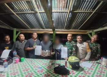 Putus Rantai Peredaran Narkoba, Satgas Yonif 131/Brajasakti Kembali Amankan Ganja di Perbatasan Papua