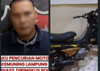 Pelaku Pencurian Motor di Bukit Kemuning Lampung Utara Berhasil Diringkus Polisi
