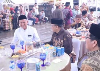 Bupati Lampung Utara Hadiri Syukuran dan Halal Bihalal Tim Pemenangan Pilkada