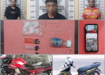 Satresnarkoba Polres Tulang Bawang Barat Tangkap 3 (tiga) Pria Dewasa, Saat akan bertransaksi Narkoba