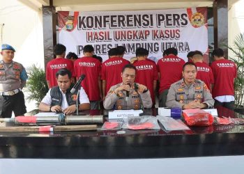 Polres Lampung Utara Ungkap 34 Kasus Gangguan Selama Ops Pekat Krakatau 2025