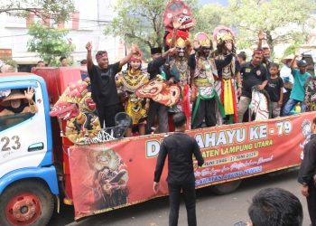 Pemkab Lampung Utara Gelar Pawai Budaya dan Lomba Kendaraan Hias Dalam Rangka Meriahkan HUT Ke-79