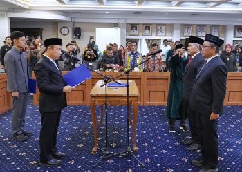 Dua Jabatan Pimpinan Tinggi Pratama di Pemprov Lampung Resmi Berganti